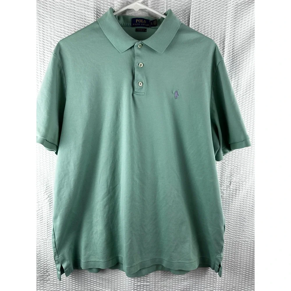 Polo Ralph Lauren Classic Fit Polo Shirt Mens XL Mint‎ Green